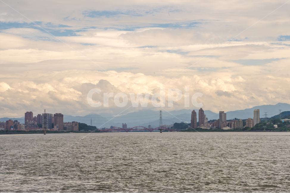 대만,단수이,바다,강,하늘,구름,풍경,taiwan,sea,ocean,river,sky,cloud,landscape,부두,항구