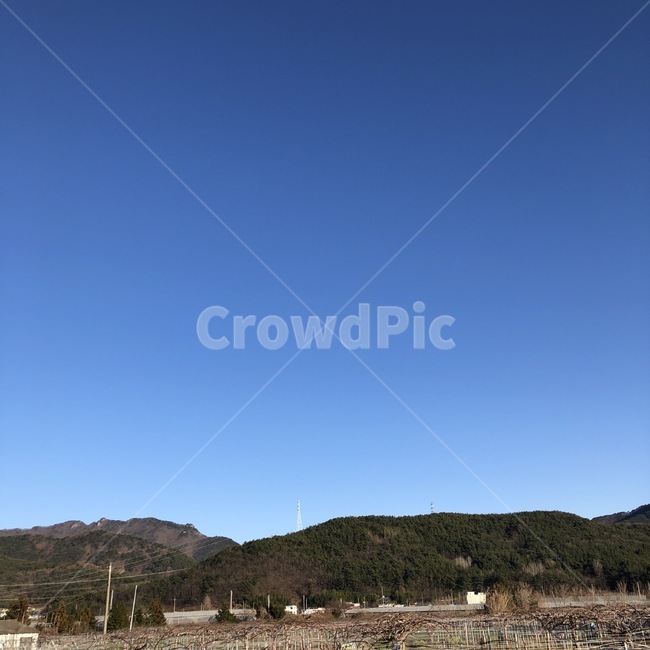 하늘,시골,풍경,논,산,날씨
