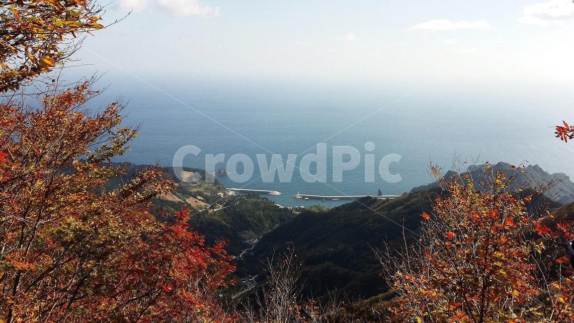 산,바다,자연풍경,구름,하늘,파란색,멋있는,웅장한,절경