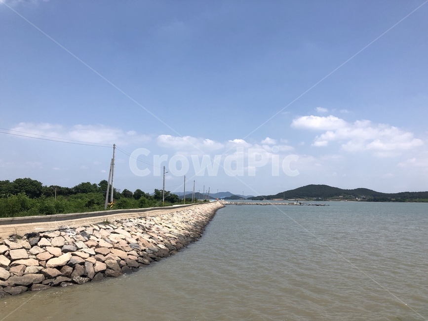 바다,하늘,산,자연,여름,sea