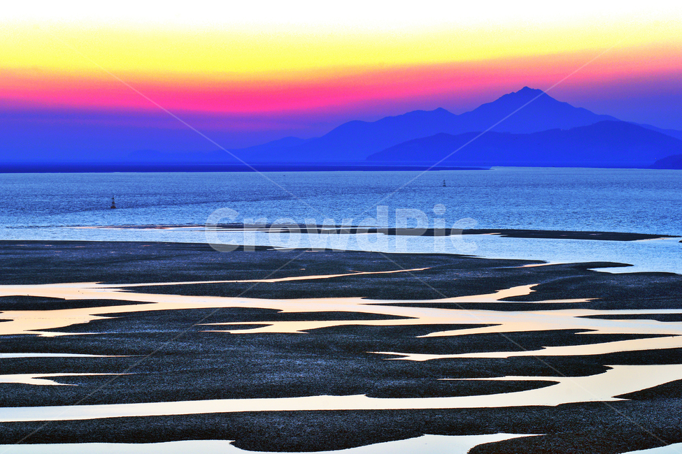 갯벌,서해,썰물,진흙,석양,일몰,붉은노을,자연,풍경,nature,landscape