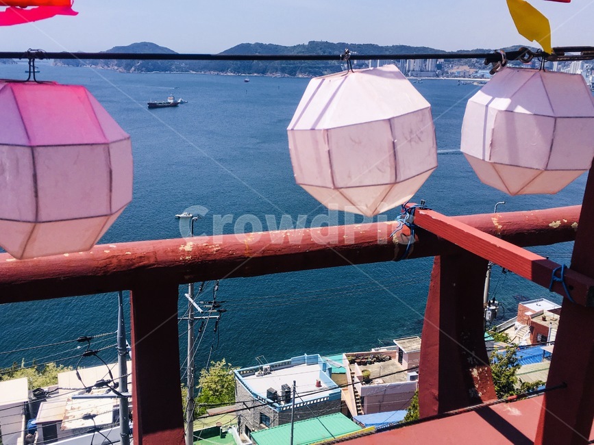 부처님오신날,buddhasbirthday,연등,banister,handrail,난간,바다,하늘