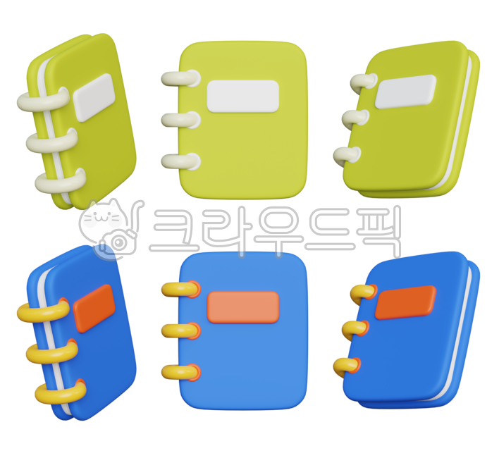 신학기,새학기,학생,초등학생,중학생,학교,학원,공부,교육,아이콘,3d,학용품,공책,노트,교과서,책,수첩,종합장,파일,스프링노트,스프링