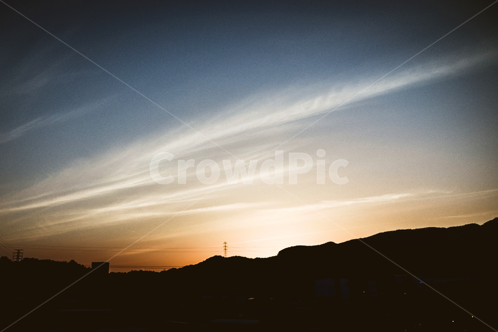 구름,석양,풍경사진,노을,sunset,cloud,scenery,blacklight,자연,풍경,nature,landscape,실루엣,그림자,silhouette,shadow,outdoors,옥외