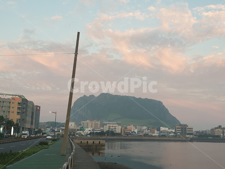 water,물,waterfront,워터프론트,산,성산일출봉,제주도