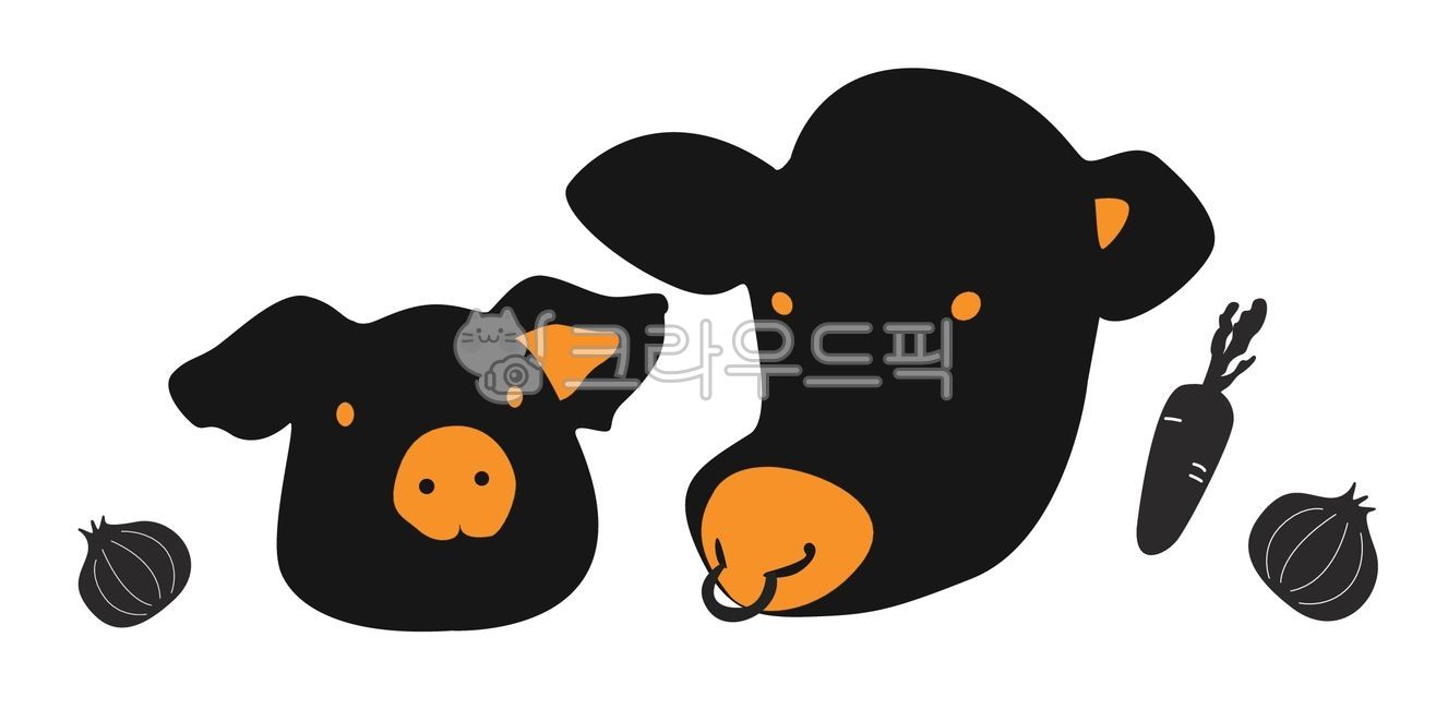 정육점,삼겹살가게,정육점일러스트,돼지일러스트,식당이미지