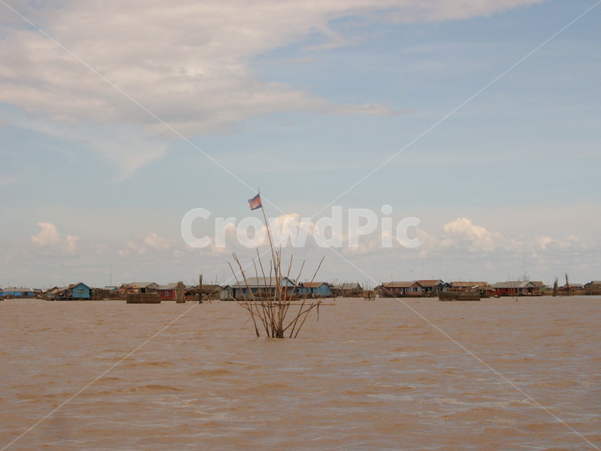 cambodia,캄보디아,톤레삽,호수,수상가옥,톤레샵,톤레삽호수,하늘,흙탕물