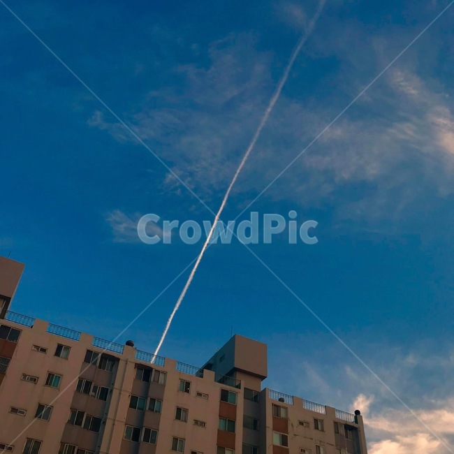 하늘,노을,구름,비행기,감성,도시,풍경,city,landscape,urban,어반,시티,high rise,고층 건물,building,건물,town,apartment building,아파트