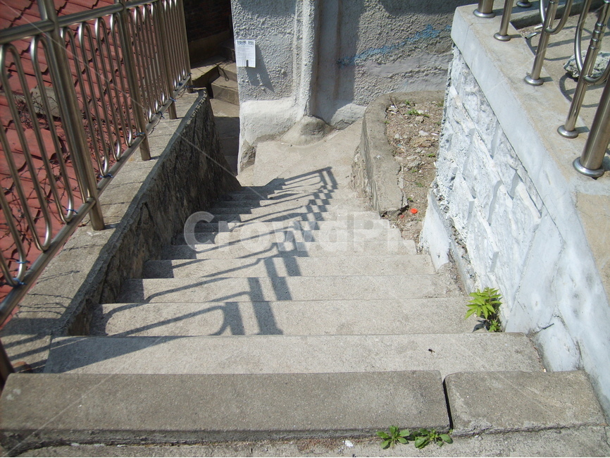 골목,계단,비탈,난간,콘크리트,골목길,alley,flagstone,판석,staircase,handrail,banister
