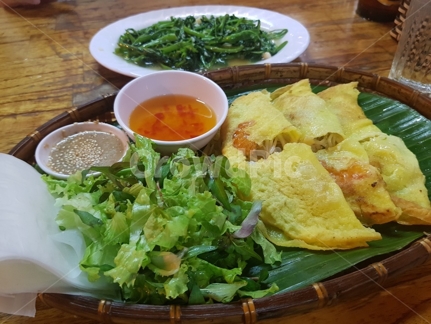 반세오,모닝글로리볶음,호이안반세오,반쎄오,베트남요리,베트남음식