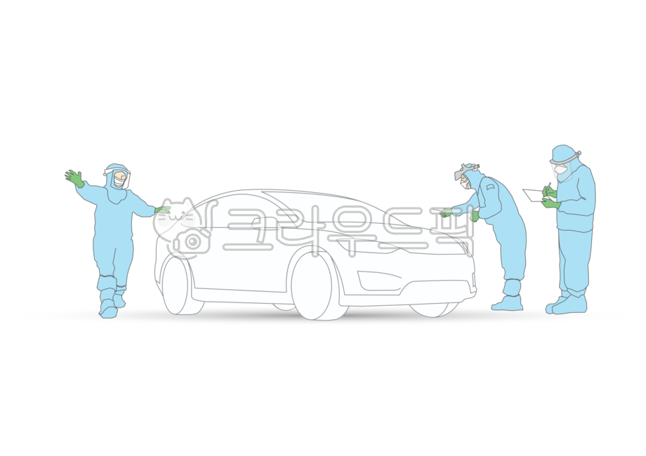 코로나,바이러스,코로나바이러스,테스트,센터,드라이브,스루,드라이브스루,검사,검역,증상,격리,전염,감염,조치,진료,치료,감기,의료진,환자,의사,안전,예방,방역,차,차량,사람,일러스트,corona,covid19,test,center,drive,doctor,medical,check,week,isolation,virus,flu,safe,save,stay,home,testing