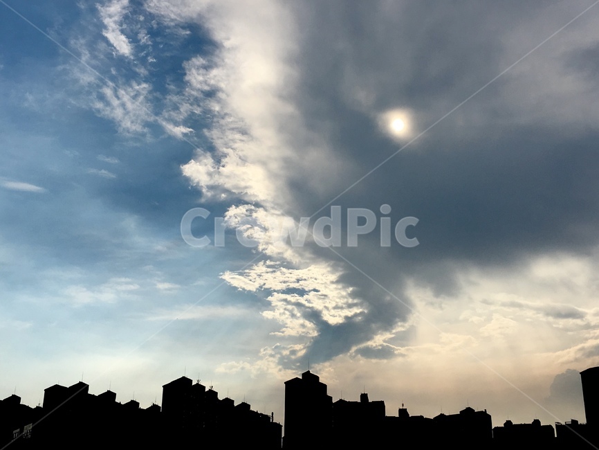 구름,하늘,빛,풍경,노을,도시,풍경,city,landscape,실루엣,그림자,silhouette,shadow,nature,자연,outdoors,옥외,weather,날씨