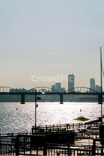 노을,다리,한강,실루엣,풍경사진,배경화면,그림자,도시,풍경,city,landscape,한국도시풍경,한국도시경관,korea cityscape