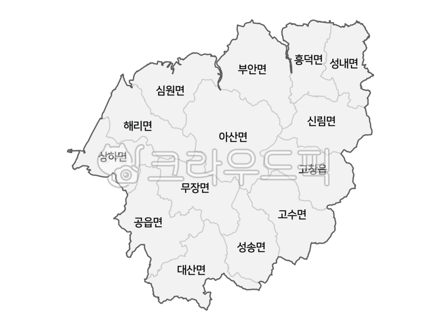 고창군행정지도,고창군,고창,고창지도,고창군지도,지도,한국지도