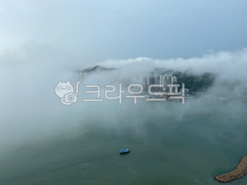 안개,구름,흐린,물안개,바다안개,잘안보이는,시야,옥외,fog,nature,날씨,자연,도시,홍콩,회색,구름낀