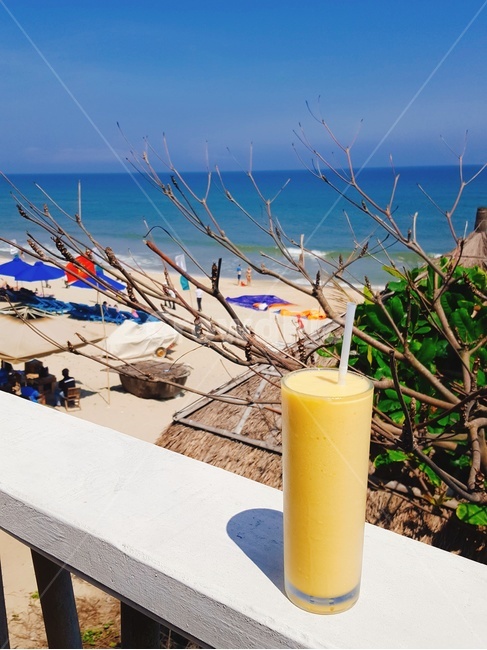 망고,휴양,비치,쉼,호이안,해변,바다,beach,sea,음료수,drink,beverage