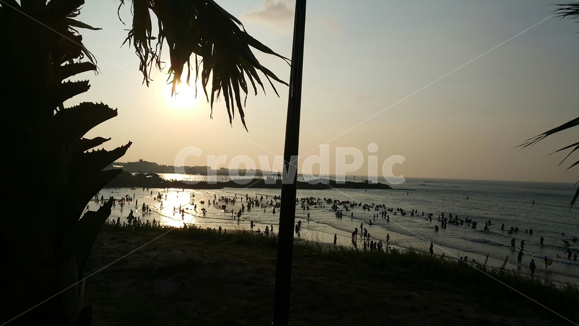 해변,김녕,해수욕장,백사장,제주도,일몰