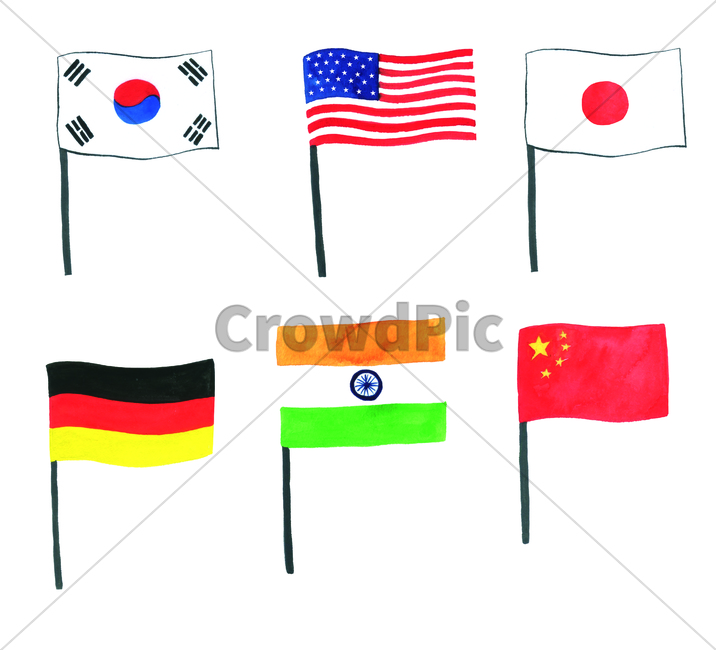 손그림,물감그림,미국국기,oldglory,handdrawing,중국국기,chineseflag,watercolor,국기,nationalensign,flag,taegeukgi,koreanflag,japaneseflag,일본국기