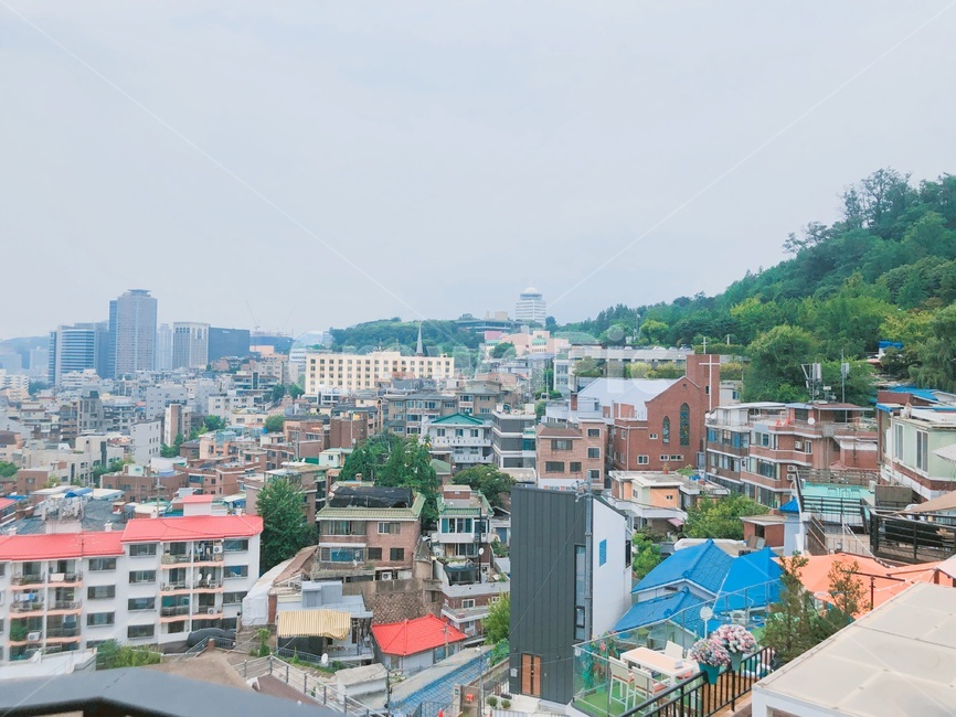 이태원,주택,풍경,서민,건물