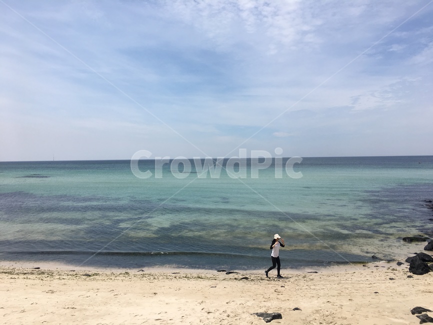 제주도,바다,beach,인물,하늘,해변,바다,beach,sea