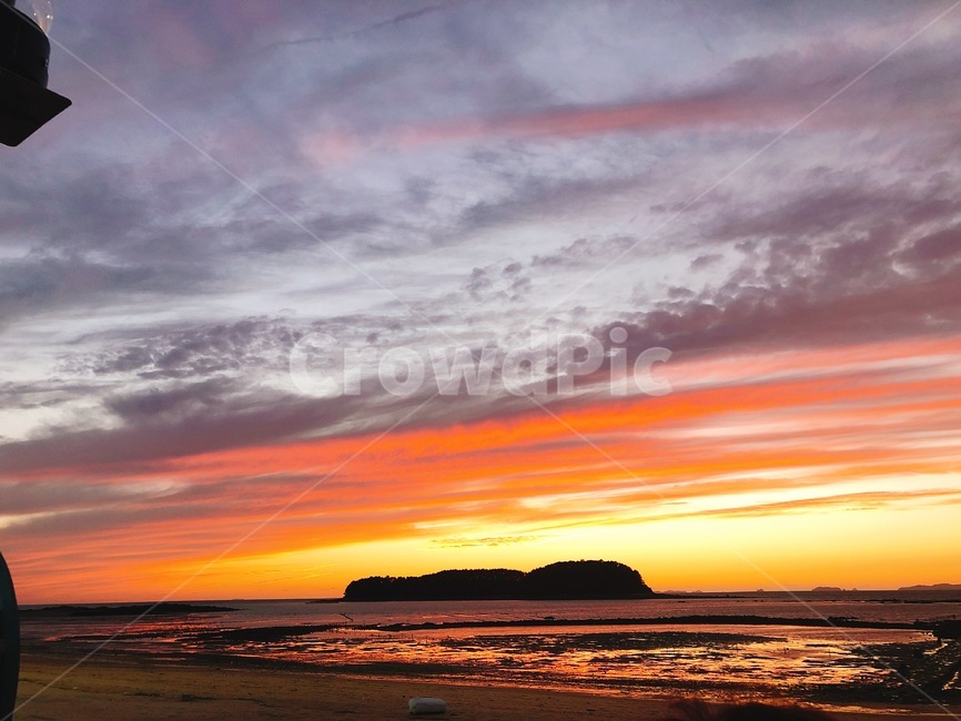 바다,석양,노을,바다풍경,하늘,자연,풍경,nature,landscape,한국자연풍경,한국자연경관,korea nature landscape,outdoors,옥외,sky,sunset,일몰,dawn,새벽,red sky,붉은 하늘,dusk,황혼