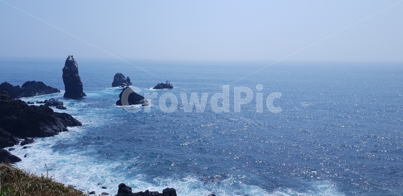제주도,바다,현무암,해안,수평선,파도,자연,풍경,nature,landscape,제주도,jeju,jeju island,promontory,곶,outdoors,옥외,sea,water,물,ocean,대양