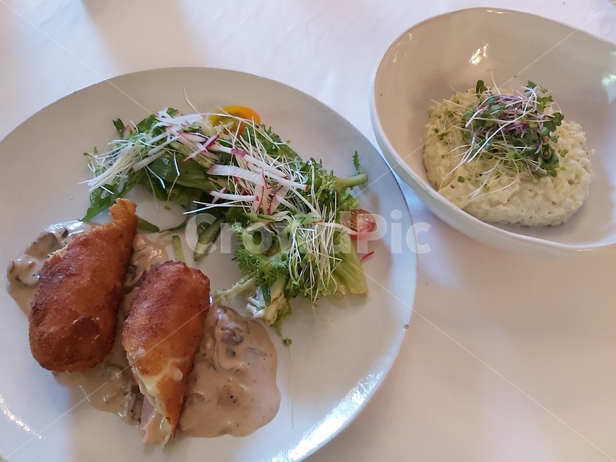 음식,식사,요리,food,dish,meal,프랑스식,프렌치,프렌취,french,리조또,샐러드,흰테이블,흰식탁,흰식탁보,흰접시,깔끔,밝음,하얀색,white,음식,식재료,요리,food,cook,meal,dishes,food reserves