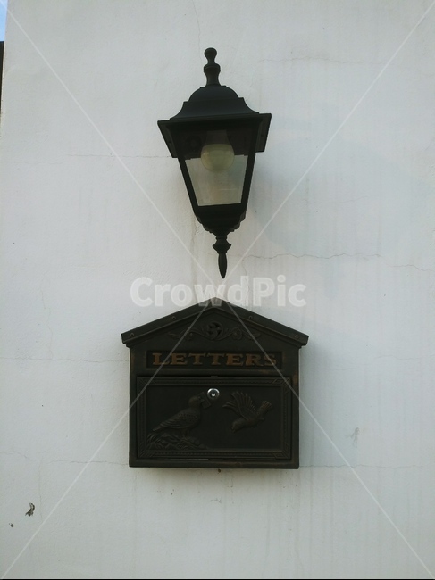 램프,빈티지,우편함,lamp,희색