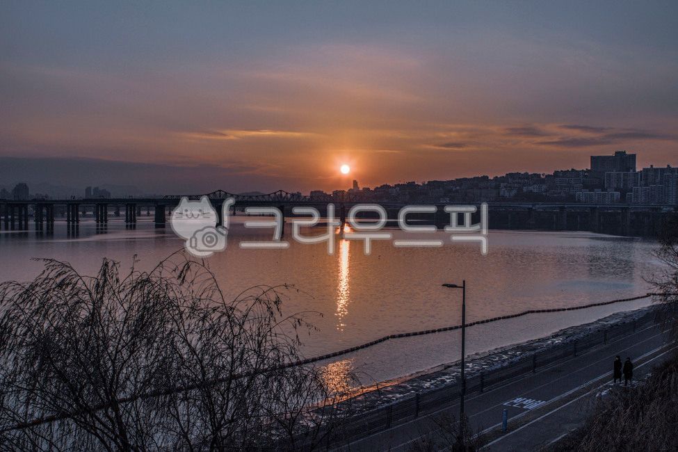 서울,한강,강변북로,서울숲,보행전망교,동호대교,나무,tree,물,물가,다리,일몰,황혼,water,waterfront,bridge,sunset,dusk,인간,human