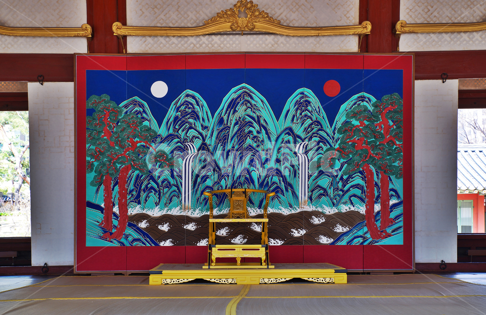 일월오악도,함녕전,어좌,덕수궁,궁궐,대한제국,한국전통,한국문화,korean traditional,korean culture