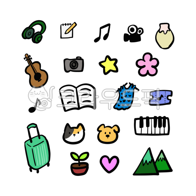 취미,스티커,다꾸,다꾸스티커,운동,음악감상,헤드셋,글짓기,노트,음표,카메라,도자기,기타,피아노,건반,고양이,강아지,여행,캐리어,화분,등산,산,독서,책,티켓,뜨개질