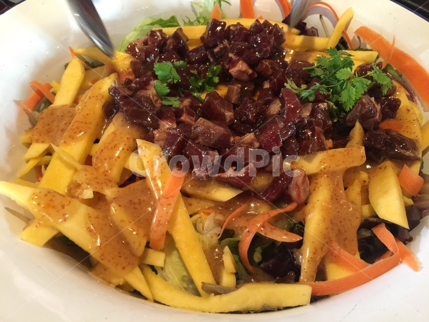 샐러드,망고,하몬,음식,salad,mango,food