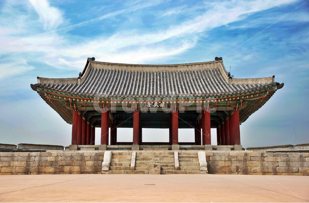 동장대,와장대,장대,팔작기와지붕,조련장,훈련장,연무대,고건축,수원화성,화성,푸른하늘,한국전통,한국문화,korean traditional,korean culture,건축물,건물외관,exterior,building,structure,architecture,construction
