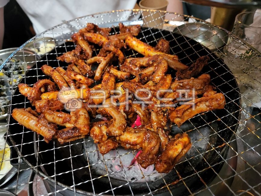 꼼장어,숯불,양념꼼장어,바베큐,음식,food