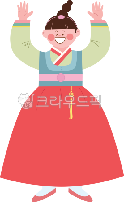 한복,한복입은어린이,한복입은여자어린이,한복입은소녀,한복입은여자아이,한복입은사람일러스트,한복입은여자아이일러스트