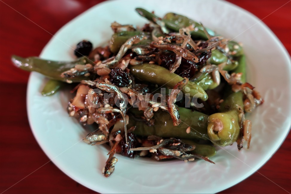 멸치,볶음,꽈리고추,마른,반찬,음식,한식,요리,밑반찬,식재료,음식,식재료,요리,food,cook,meal,dishes,food reserves