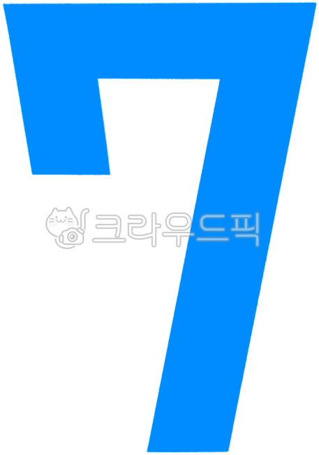 숫자, 숫자그림, 숫자손그림, number, 숫자7, 사진,이미지,일러스트,캘리그라피 - art__woo_ang작가