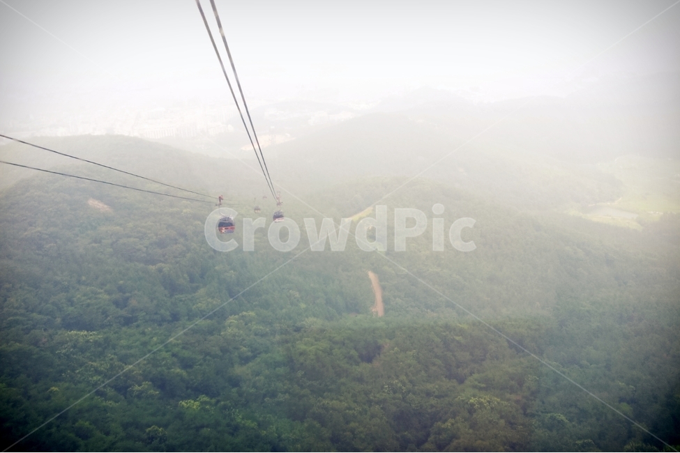 한려수도,케이블카,안개,풍경,Korea,자연,풍경,nature,landscape