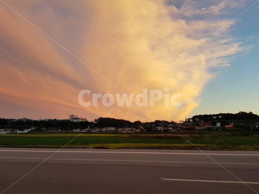 sunset,석양,풍경,도로,길,road,자연,nature
