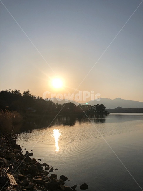 노을,바다,자연,하늘,햇빛,자연,풍경,nature,landscape,light,빛,flare,플레어