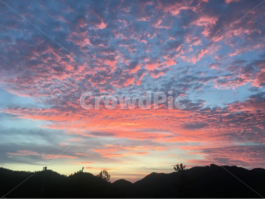 석양,구름,여름,하늘,자연,풍경,자연,풍경,nature,landscape,outdoors,옥외,sky,sunset,일몰,red sky,붉은 하늘,dusk,황혼,dawn,새벽
