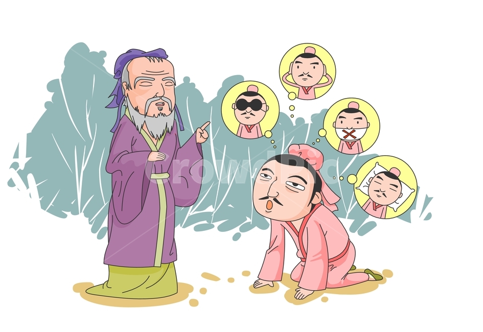 일러스트,벡터,이미지,핸드드로잉,드로잉,아트,클립아트,그래픽,디자인,상황,상황그림,상업미술,교육,학습,참고,참고서,삽화,회화,아트클립,만화,애니메이션,설정,그림,고사성어,사자성어,옛날사람,남자,논어,인,예,옛날이야기,공자,맹자,춘추정국시대,중국,캐릭터,옛날복장,고전,옛날,사극,민속,극기복례,스승,제자,가르침,무릎,굶음,배움,장님,벙어리,귀머거리,눈가림,귀막음,못들음,안들림,게으름,잠,말못함,숲,숲속,생각,깨달음,깨우침,human,인간,person,사람,사람들,대중,군중,other people,crowd,그래픽,일러스트레이션,graphic,illustration,교육,학교,공부,education,learning,study,school