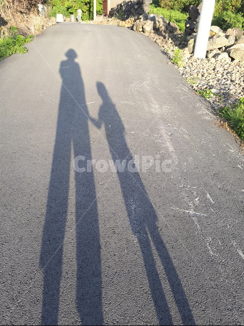 두사람,그림자,모녀,키다리,다정,가족,패밀리,family,실루엣,그림자,silhouette,shadow