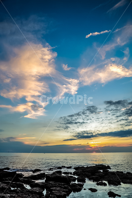 자연,nature,sky,옥외,일몰,황혼,하늘,붉은하늘