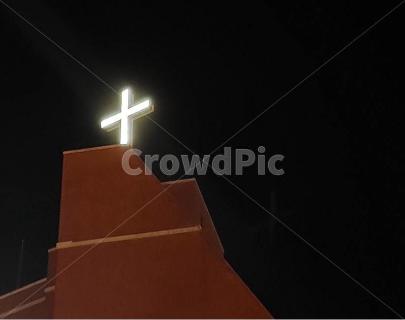 교회,십자가,밤,어둠,빛,신앙,예수님,종교,종교,신앙,religion,belief,faith