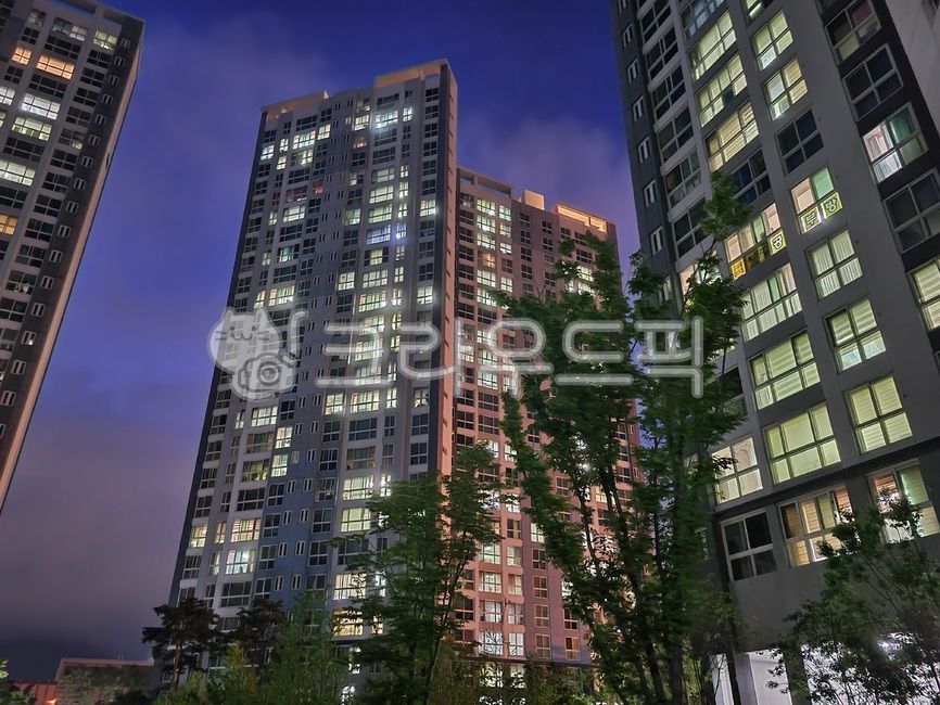 city,고층건물,town,도시,양산아파트,저녁풍경