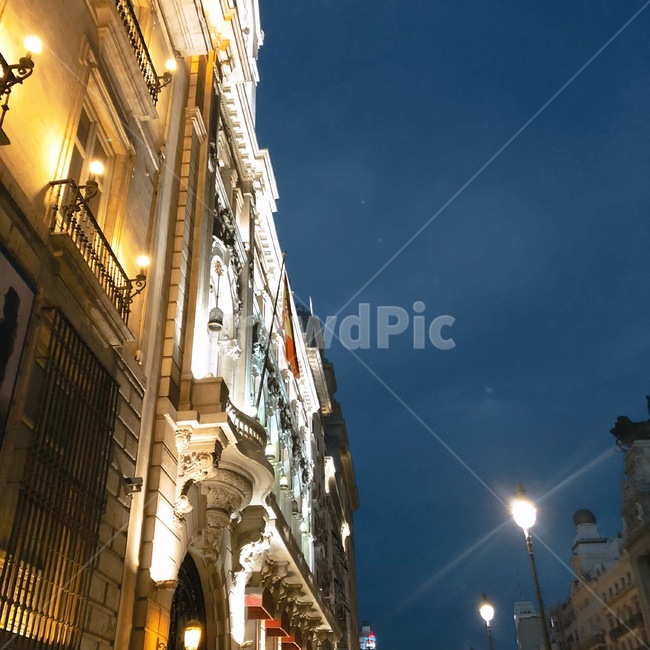 솔광장,야경,마드리드,스페인,유럽건물