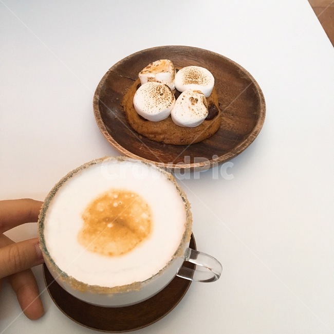 커피,쿠키,카페,접시,마시멜로,컵,그릇,음료수,drink,beverage