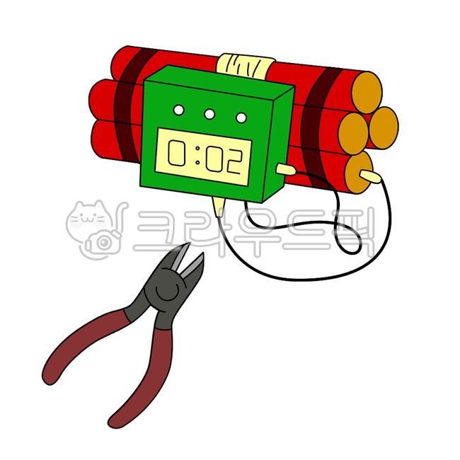 집게,누끼,폭탄,도형,다이너마이트,손그림,일러스트,그래픽,일러스트레이션,graphic,illustration,위험,경고,danger,bomb,디자인소스,아이콘,오브젝트