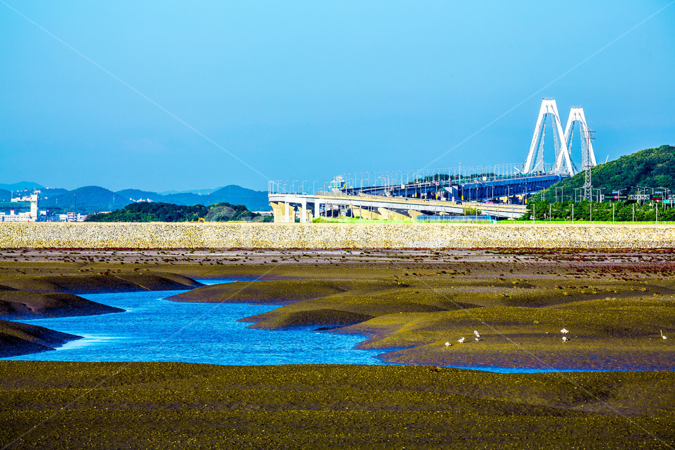 영종도,자연,썰물,갯벌,환경,바다,무늬,영종대교,자연,풍경,nature,landscape,한국자연풍경,한국자연경관,korea nature landscape